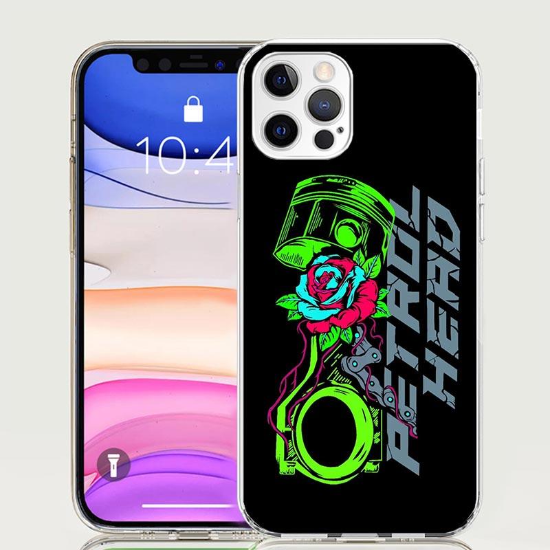 Motorcycle Gear Phone Case For Iphone 11 12 13 Mini 14 15 Plus 17 Air 16 Pro Max 16E 7 8 SE Art Customized Coque Capa 11 12 13 M