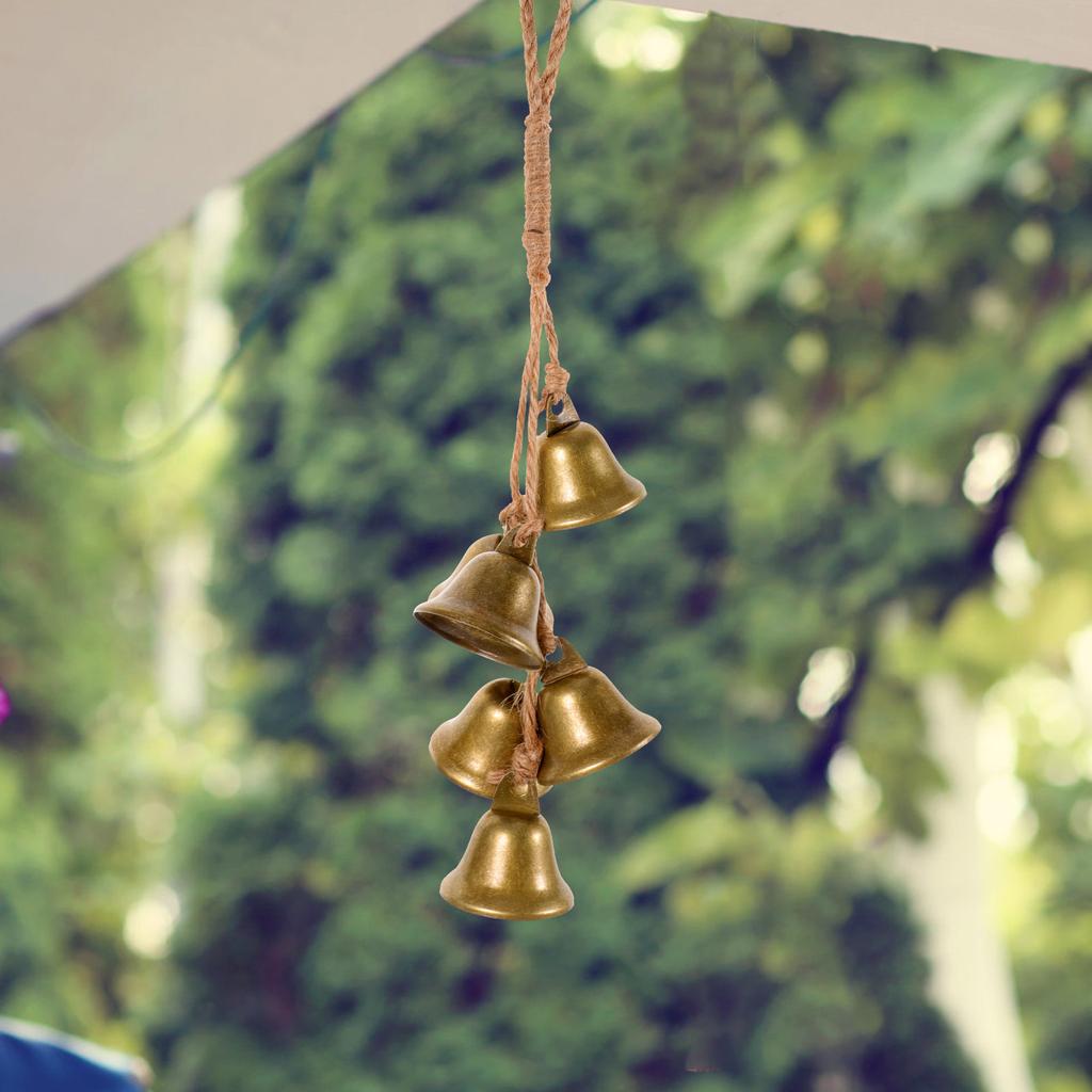 Witch Bell Decorative Hanging Ornament Metal Wind Chime for Door Room Home Protection Decor Witch Bell Wind Chime