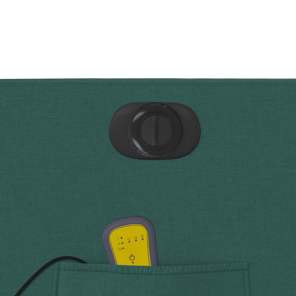 Electric Massage Recliner with Rising Function Dark Green Fabric