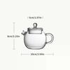150/250ml Mini Klare Glas Teekanne Hohes Borosilikatglas Für Heiße Getränke Teekanne Für Einzelpersonengebrauch Kung Fu Tee Für Zuhause Büro Café
