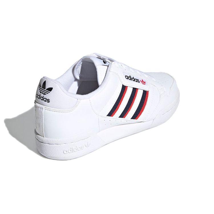 Adidas Originals Continental 80 Comfortable Durable Low-Top Kids Sneakers Kids Sneakers White Red Blue FX6088