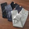2025 Men's Summer Gray Elastic Straight-Leg Quick-Dry Casual Pants