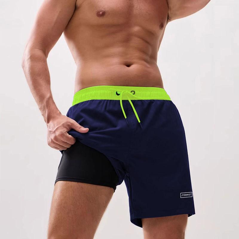 Mens Quick-Dry Swim Trunks With Mesh Lining Pocket Beach