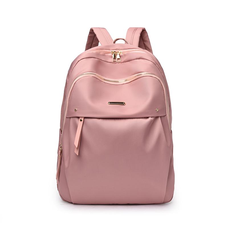 

Ladies fashionable backpack, suitable for daily commuting, casual fashion, adjustable shoulder straps, black, travel backpack розовый