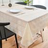PVC Material Waterproof Plastic Deskcloth Nordic Style Embossed Lace Table Cushion Rectangular Square Can Be Cut Into Tablecover