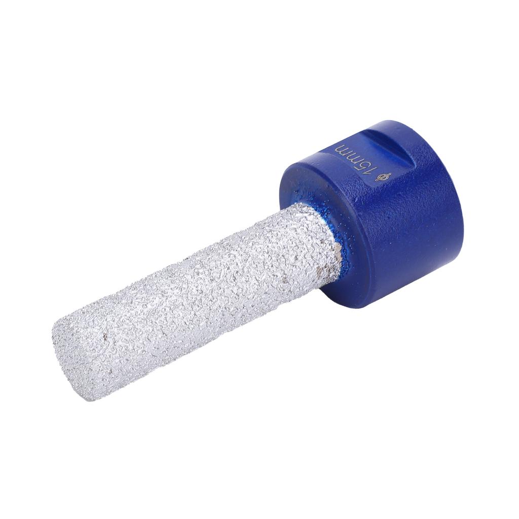 Diamant Trockenbohrer Gewindefräser Geradschaft Gelötete Öffnung Polieren Reiben Bohrer 15mm