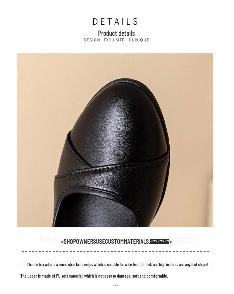 Dámská pohodlná obuv z měkké kůže, která neklouže