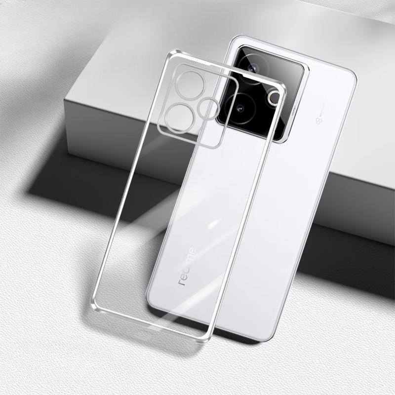 Ultra-thin Plating Silicone TPU Case For OPPO Realme GT 7 7T Electroplating Transparent Shockproof Cover For Realme GT 7 Pro