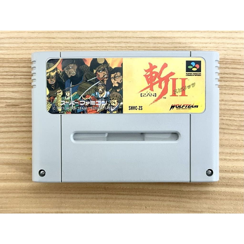 Used Zan 2 Spirits SFC SNES Super Famicom SHVC-ZS Tested Working Nintendo Strategy Wolfteam (Telenet Japan) NTSC-J Super Nintendo Cartridge