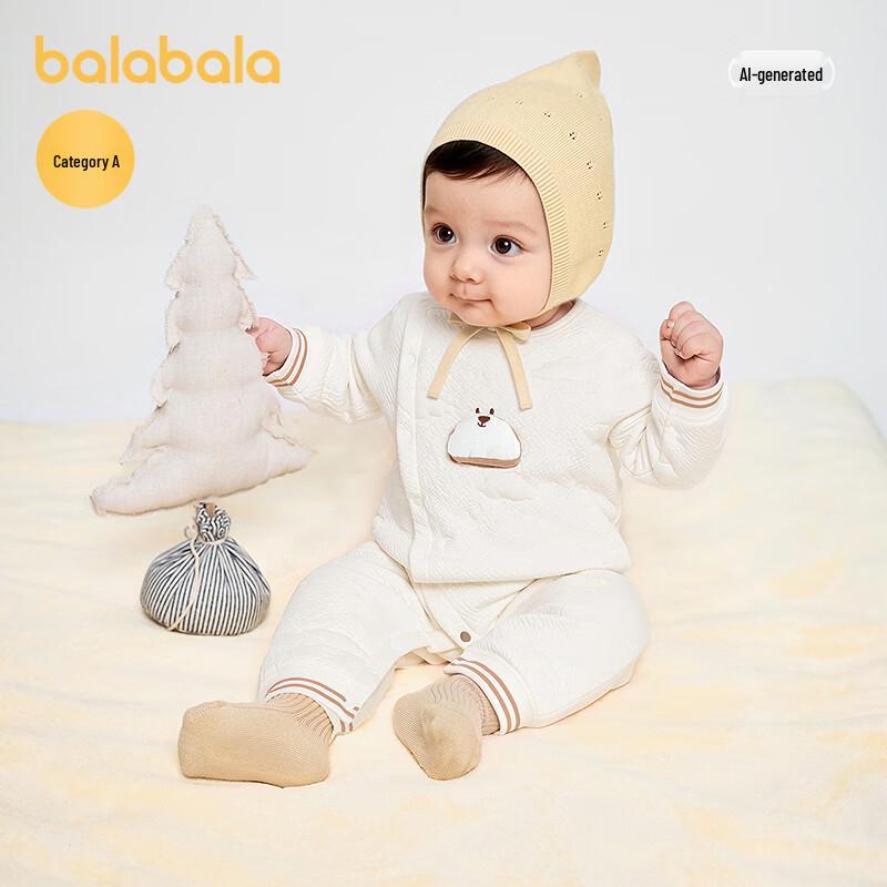 Balabala Baby Cotton-Blend One-Piece Jumpsuit