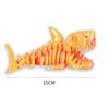 3D Printed Shark Model Solid Color Movable  Doll Multi-jointed Articulated Animal Figurine Desktop Decoration Decompression Toy