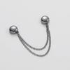 Multi-Function Magnetic Clothing Clip with Chain Metal Buttons Clip Clothes Scarf Trouser Legs Cuff Fixing Magnet Buckles