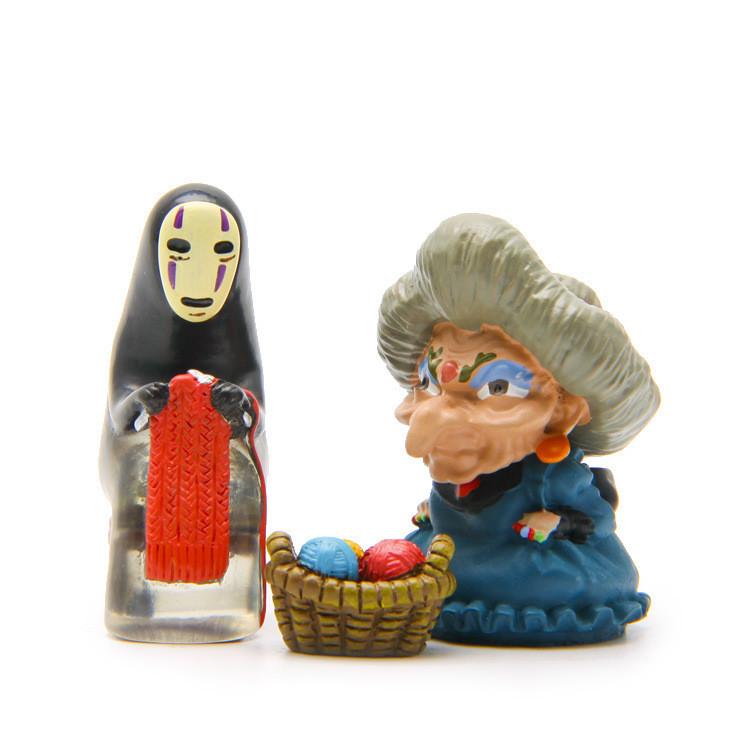 No Spirited Away Face Man Yubaba Cotton Mouse Basket Character Ornament Model