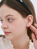L'Ombrillant Classic White Pearl Titanium Earrings (4Mm)