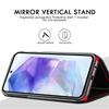 Flip Mirror Case For Samsung Galaxy A55 A16 A56 A36 A26 A35 A15 A25 5G Stand Cases For Samsung A54 A34 A14 A73 A53 A33 A13 Cover