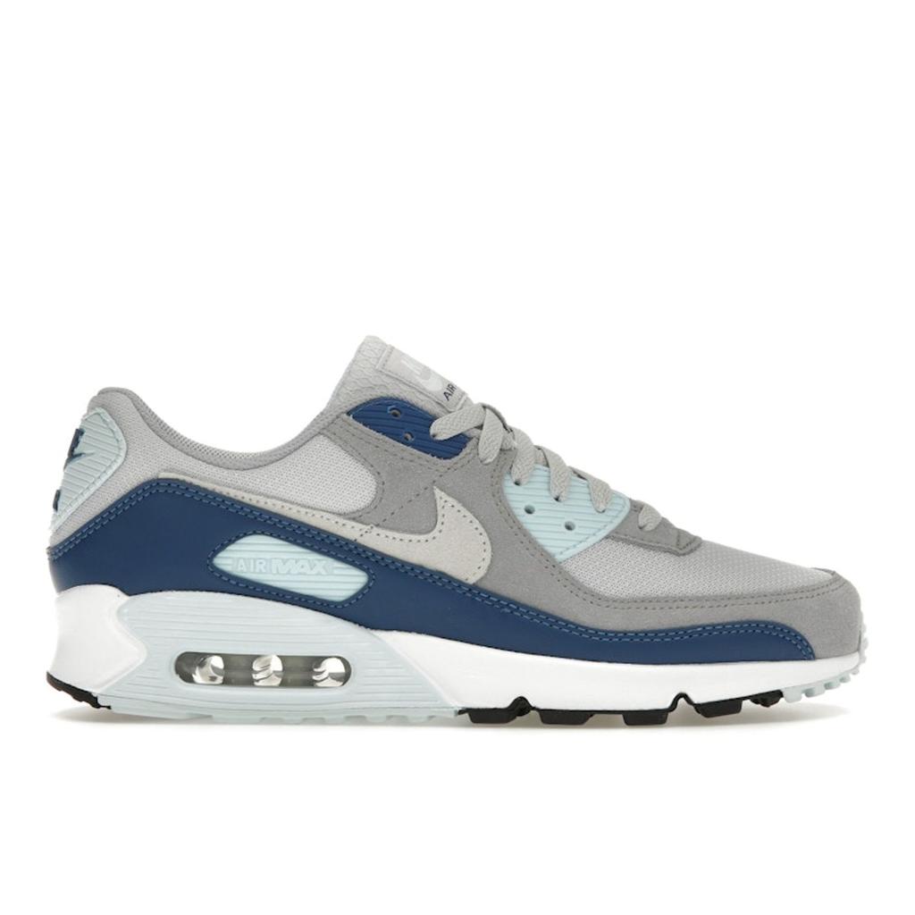 Nike Air Max 90 Glacier Blue Men Sneakers Grey Pure-Platinum White FN6958-001