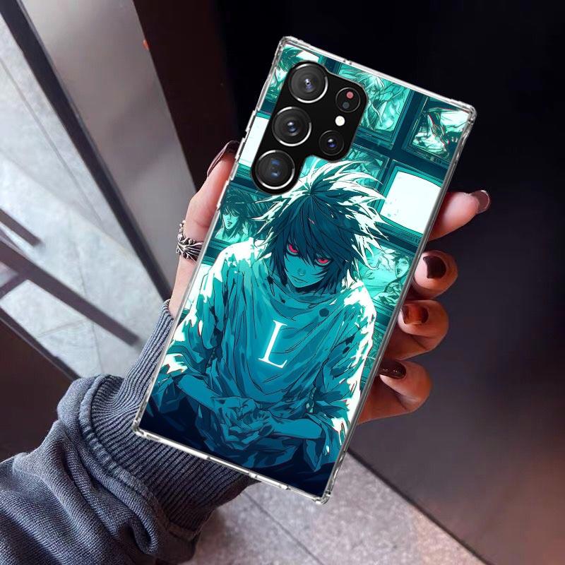 N-Note D-Death L Lawliet Phone Case For Samsung Galaxy S26 S25 Edge S24 S23 Ultra S22 Plus S21 S20 FE Soft TPU Back Cover Funda