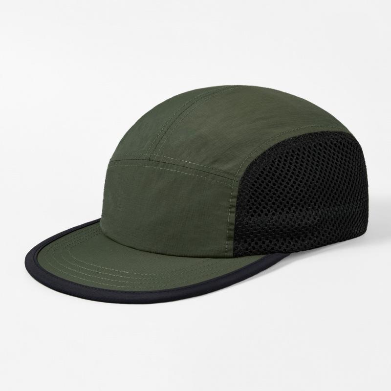 Ultraleichte 5-Panel-Netzkappe Schnelltrocknend Atmungsaktiv Laufkappe Outdoor-Sportmütze Für Radfahren Baseball Trailrunning Snapback-Mütze