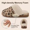 Fashion Kidmi Winter Fuzzy House Slippers Women Fluffy Flat Slippers Cozy Memory Foam Slippers Indoor Outdoor Warm Antiskid Fur Shoes