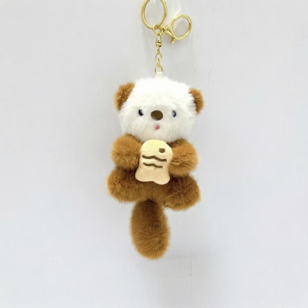 Cute Otter Plush Keychain and Bag Charm