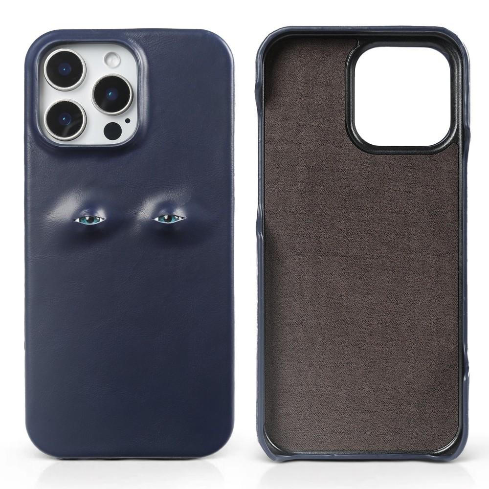 Premium Eye Design Genuine Leather Case For Iphone 16 Pro Max Case 15Pro 14 12 11 13 Exquisite Craftsman Retro Back Cover Fundas