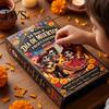 Family Keepsake Gift for Holiday Day of The Dead Advent Calendar, 24-Day Countdown Miniature Village Birthday Boys Girls Set, Collectible Figures