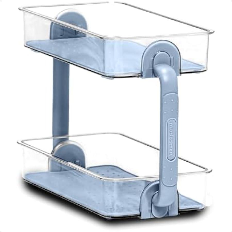 

Двухуровневый органайзер для специйКоллекция для шкафа Максимизирует вертикальное пространство Съемная подкладка SoftGrip Двойные ручки иНе содержит БФА Маленький Г United States