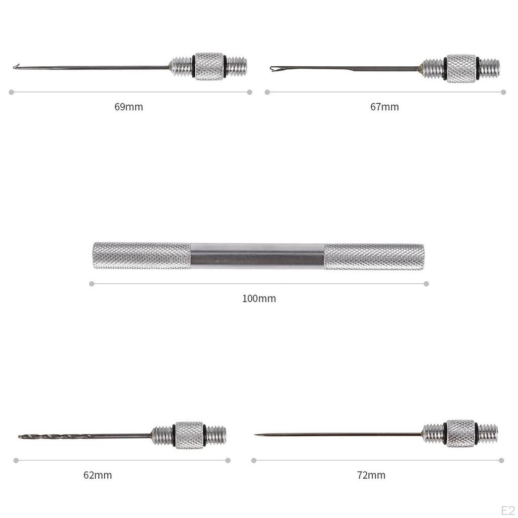 Carp Fishing Baits Pin Rigging 5 in 1 Equipment Metal Kit Tool Set Compact Stringer for