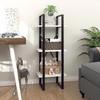 VidaXL 3-Tier Bookcase White 40x30x105 Cm Chipboard