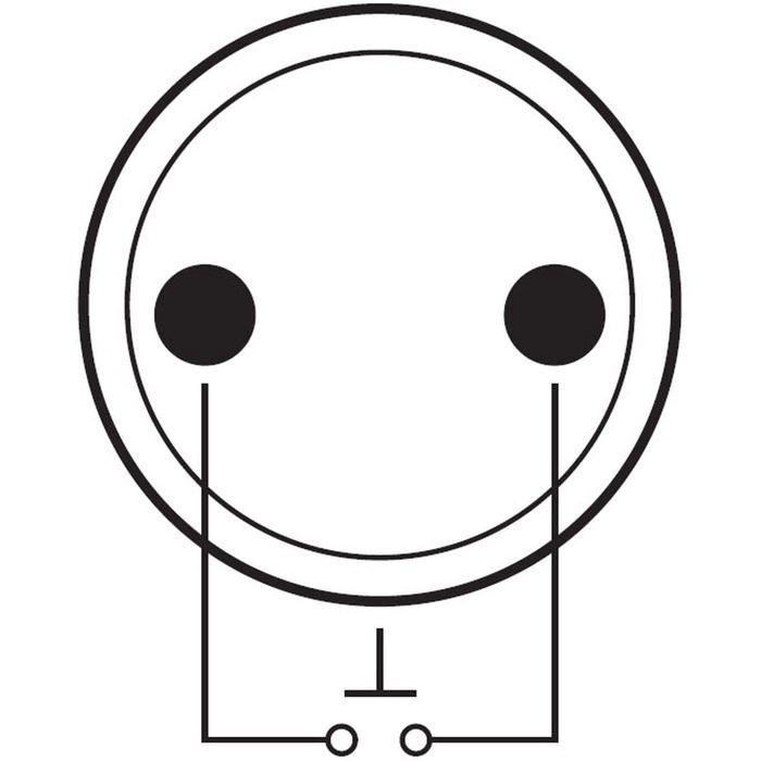 Interrupteur - lumonic - poussoir en acier inoxydable - ip65 - 250v - 3a