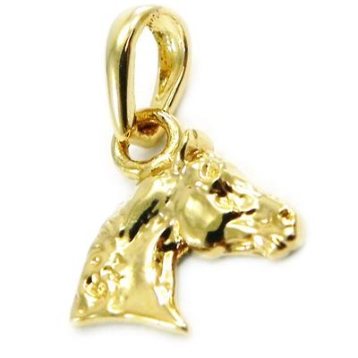 [G1683] – Vergoldeter „Pferd“-Anhänger Golden