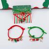 Stylish Christmas Bracelet with Snowman Bells Charm, Fashion Wrist Chain Gift for Wedding, Engagement, or Anniversary