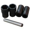 Cylindrical Nut Extractor Set, 5-Piece, Chrome Molybdenum Steel, Extended Thread.