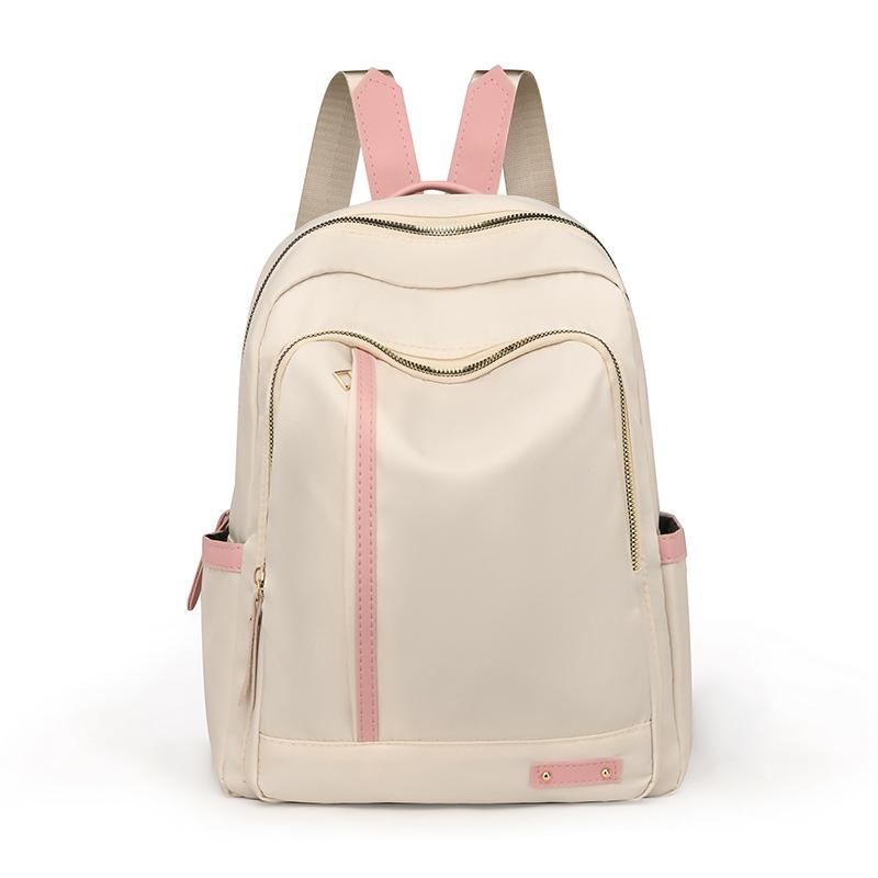 Women's backpack, large capacity, adjustable shoulder straps, zipper closure, casual university style, school backpack