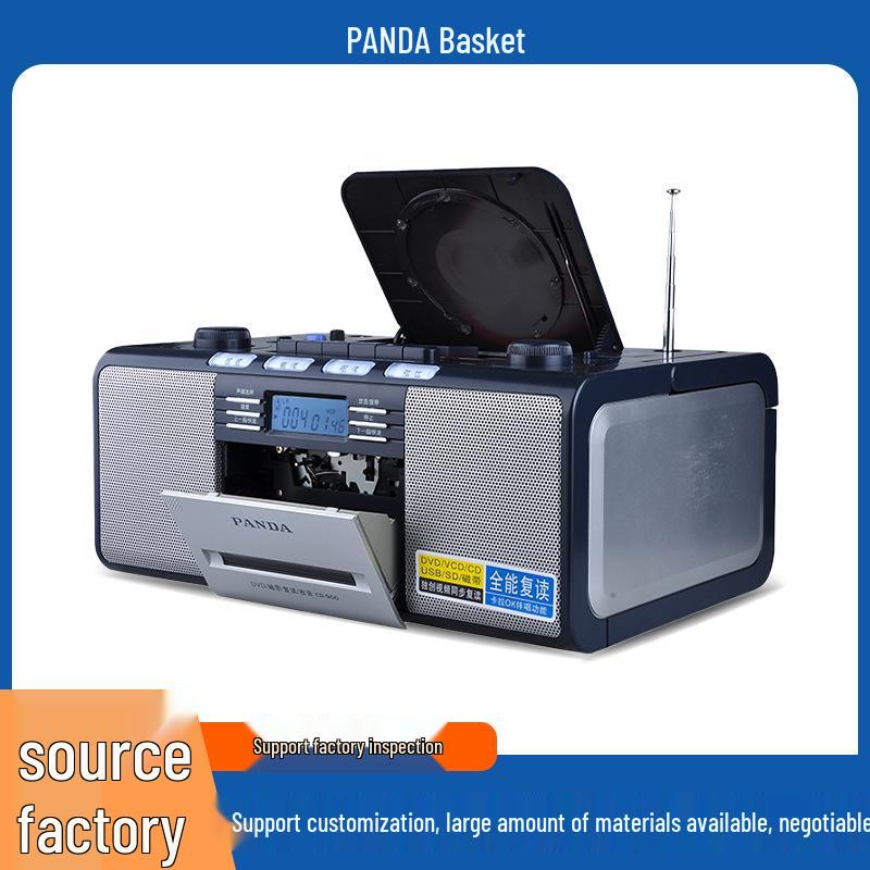 Panda CD-500 Nostalgic All-in-One CD/Tape/DVD Player & Recorder with Radio