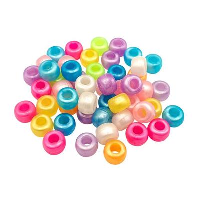 Children's Beads - MÉGACRÉA DIY - 9 Mm - Iridescent - Large Hole - Multicolored