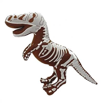 Takeoff Bone Museum Tyrannosaurus Plush Toy, Small, with Realistic Embroidered Bone Design