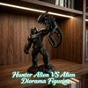 1 Stück Jäger Alien vs Alien Sammlerfiguren, dunkle Sci-Fi Kampfkunst Statue, Größe 7,87 Zoll Höhe, 5,12 Zoll Länge, 3,15 Zoll Breite