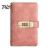 Cash Budgeting Binder Lockable Savings Book with 100 Slots, Three-Digit Password Lock And Transparent Pages Budget Management Notebook Design,