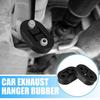 2pcs Black Car Exhaust Rubber Heavy Duty Pipe Retainer Fixer Hanger Accessories