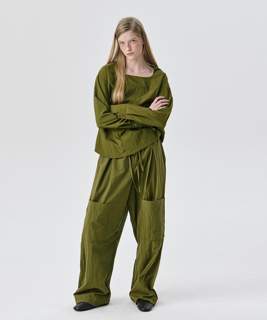 WNDERKAMMER String Tunnel Pants_Khaki