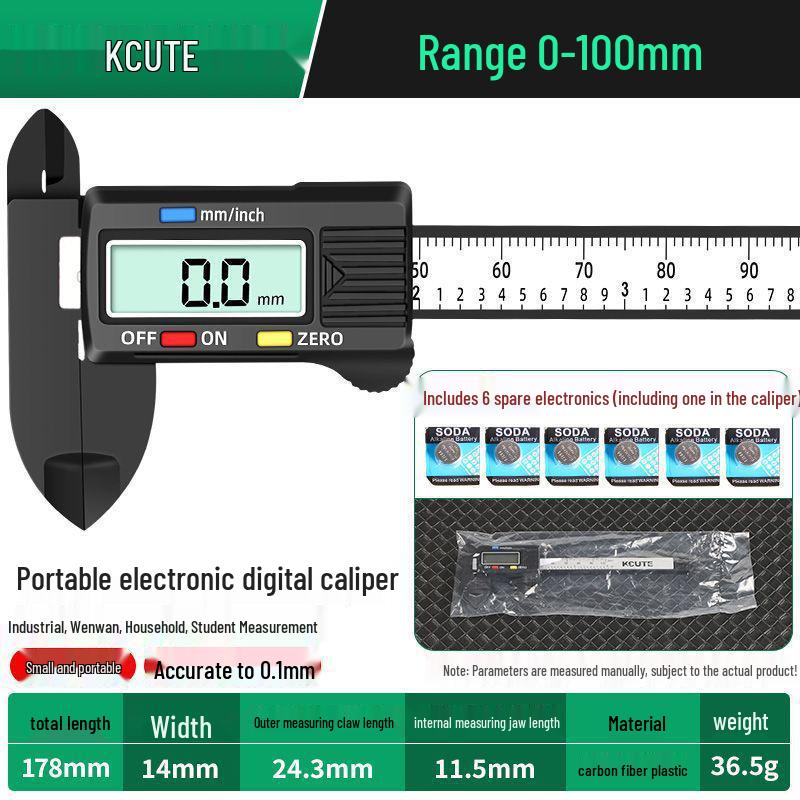 High-Precision Digital Vernier Caliper for Jewelry and Jade Measurement
