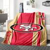San Francisco 49ers Logo Decke Weiche Wohndecke für Zuhause Schlafzimmer Bett Sofa Reise Büro Einfarbige Weihnachtsdecke
