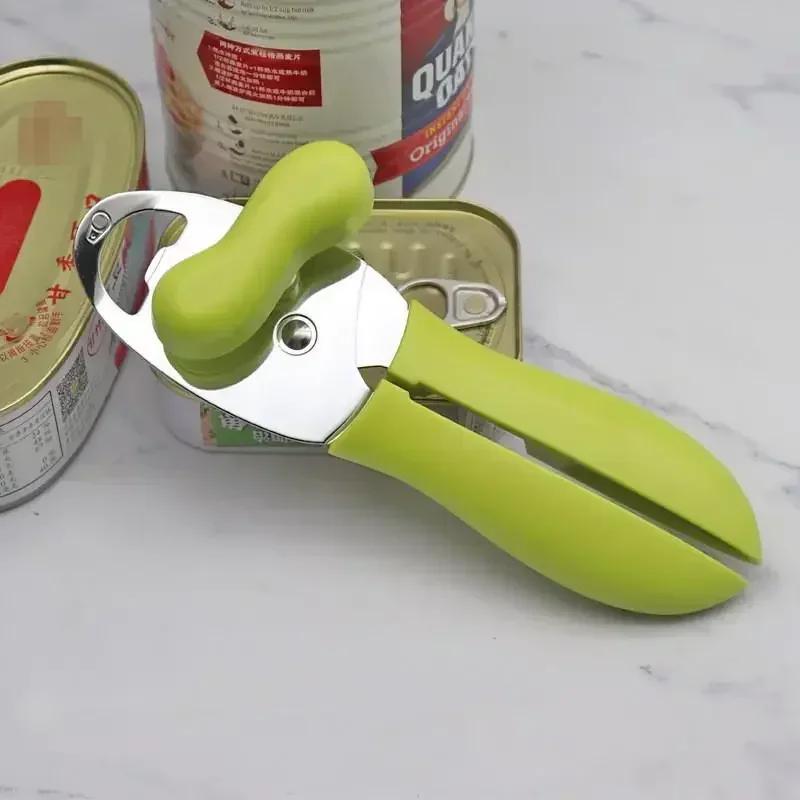 Stainless Steel 4 In 1Can Opener Manual Can Opener Screw Cap Bottle Opener Multifunctional Kitchen Accessories Household Gadgets