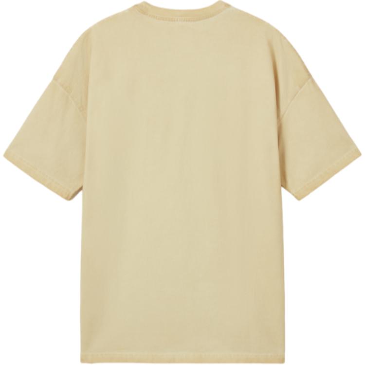 Levis SS25 Front Patch Pattern Comfortable Crew Neck Short Sleeve T-Shirt Men T-Shirts Light-Brown 003N6-0001