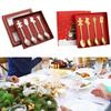 4x Christmas Spoon Set Xmas Cutlery Set Stainless Steel Utensils Tea Spoon for