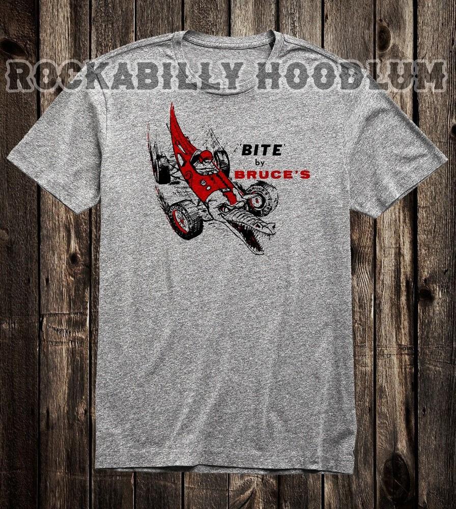

Hot Rod Tee T Shirt Drag Race Racing Speed Shop Gator Bite By Bruce 2XL