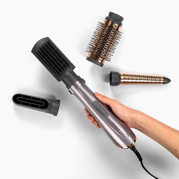 Babyliss as136e 1000w multifunctional curling iron and dryer, 4 tips