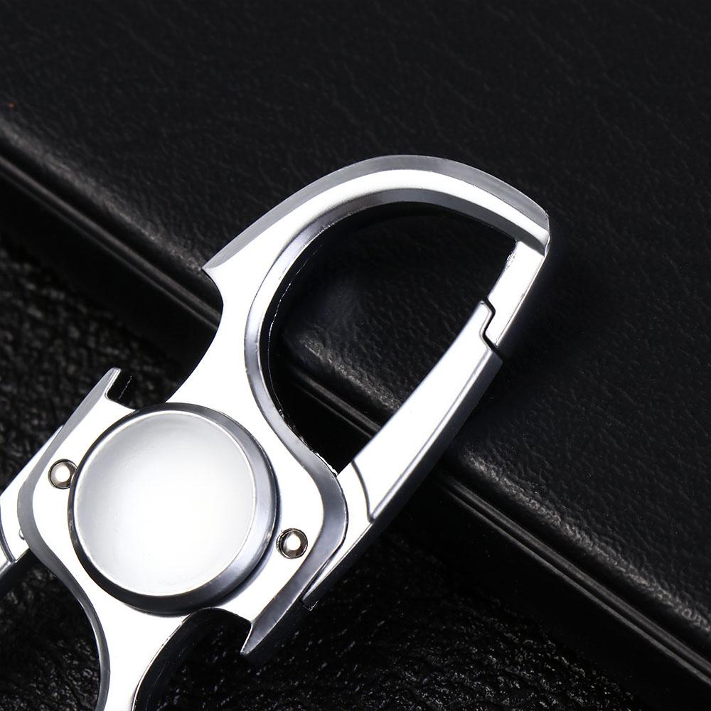 Hand Spinner Fidget Bottle Opener Stainless Steel Car Key Waist Pendant Teens
