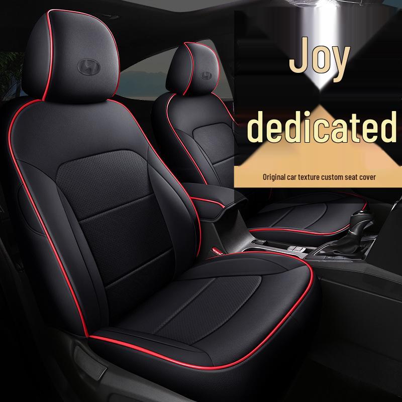 OMN Custom Full-Coverage Sports Leather Seat Cushion for Hyundai Elantra - Four Seasons Use